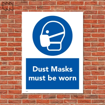  Dust Masks Must Be Worn Sign Wdp - Ppe12