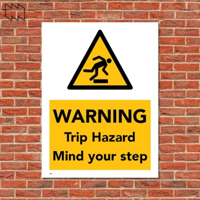  Warning Trip Hazard Mind Your Step Wdp - F16