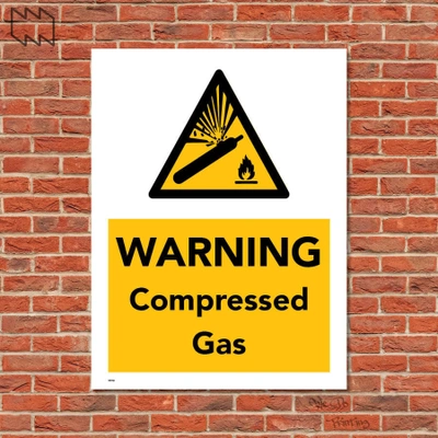  Warning Compressed Gas Wdp - F22