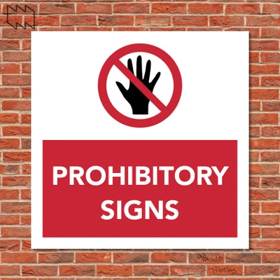  Prohibitory Signs