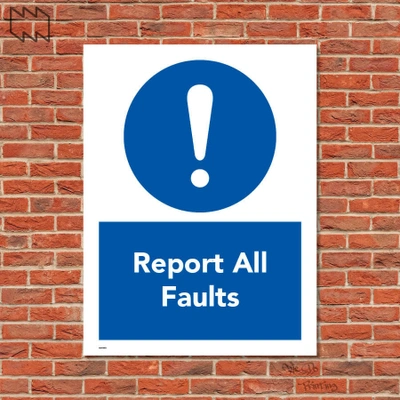  Report All Faults Sign Wdp - Ppe35