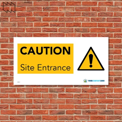  Caution Site Entrance Wdp - C13