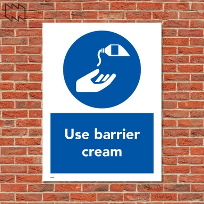  Use Barrier Cream Sign Wdp - Ppe31