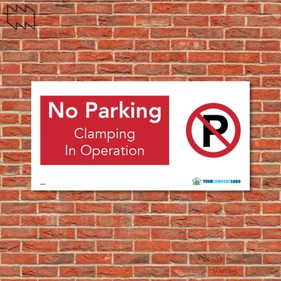  No Parking Clamping In Operation Sign Wdp - P13