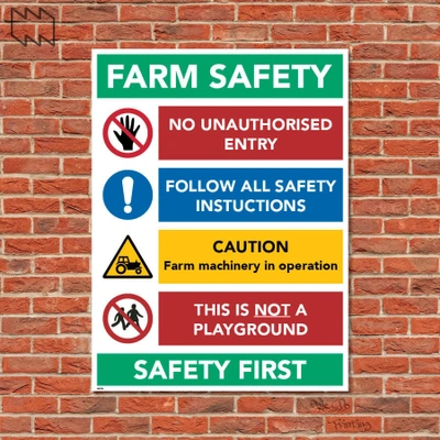  Farm Safety Sign 1 Wdp - F501