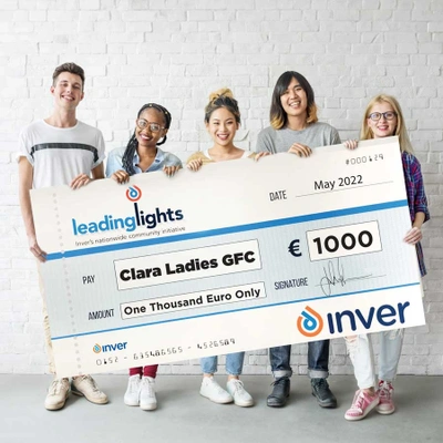 Giant cheques for use by clubs, businesses and charities.
