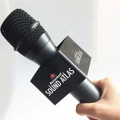  Custom Printed Microphone Flag Branding
