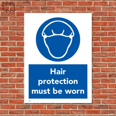  Hair Protection Must Be Worn Sign Wdp - Ppe14