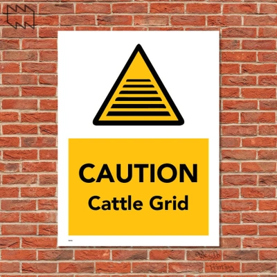  Caution Cattle Grid Wdp - F01