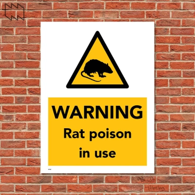 Warning Rat Poison In Use Wdp - F20