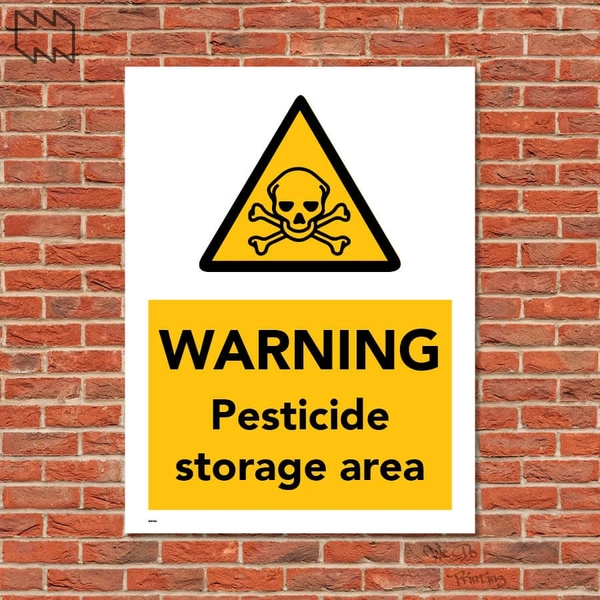  Warning Pesticide Storage Area Wdp - F21