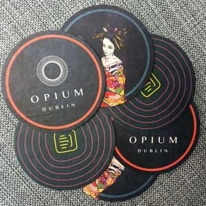  Custom Printed Beermats For Opium