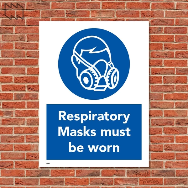  Respiratory Masks Must Be Worn Sign Wdp - Ppe13