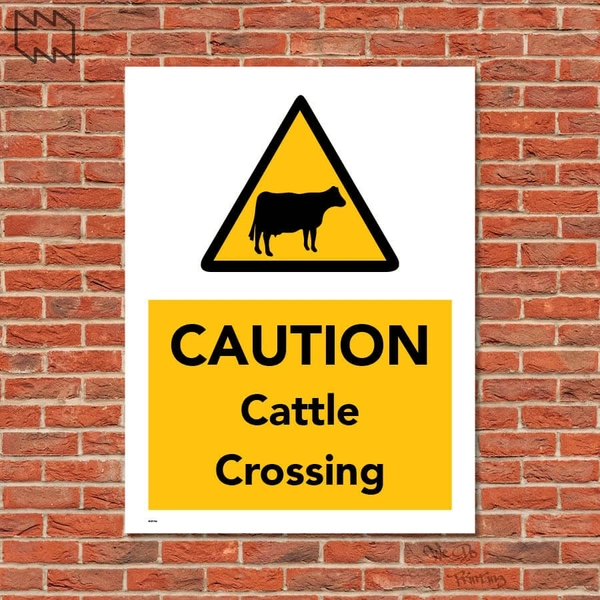  Caution Cattle Crossing Wdp - F06