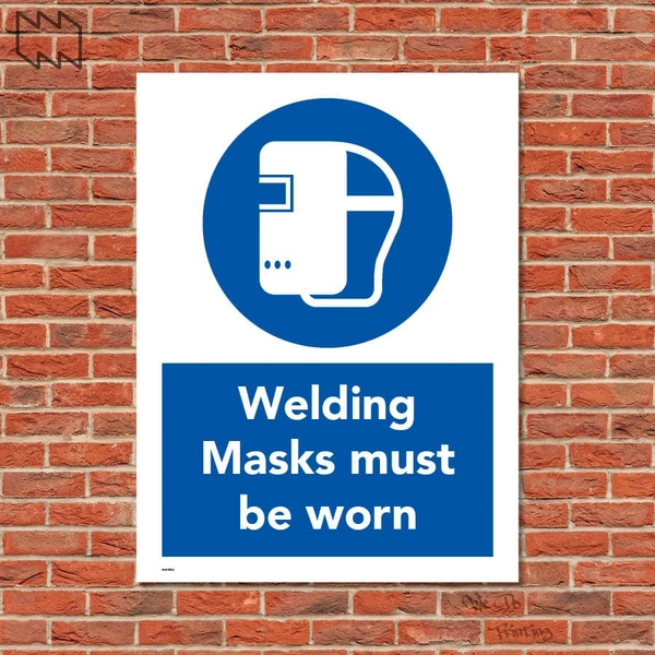 Welding Masks Must Be Worn Sign Wdp - Ppe23