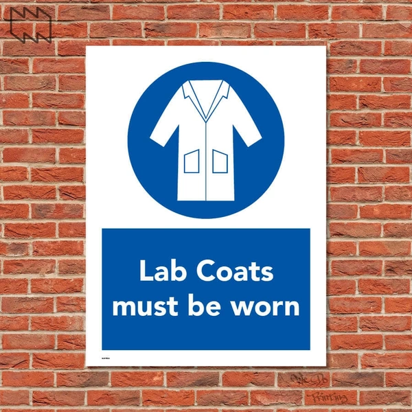  Lab Coats Must Be Worn Sign Wdp - Ppe18