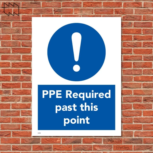  Ppe Required Past This Point Sign Wdp - Ppe08