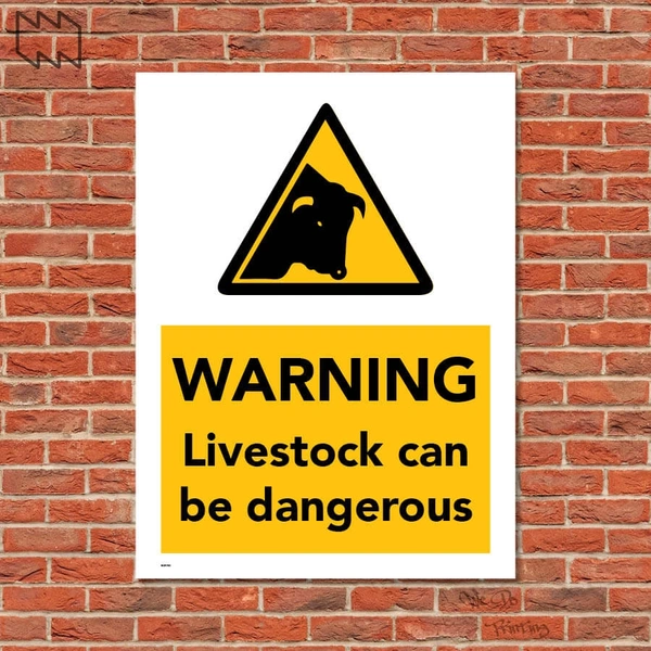  Warning Livestock Can Be Dangerous Wdp - F05